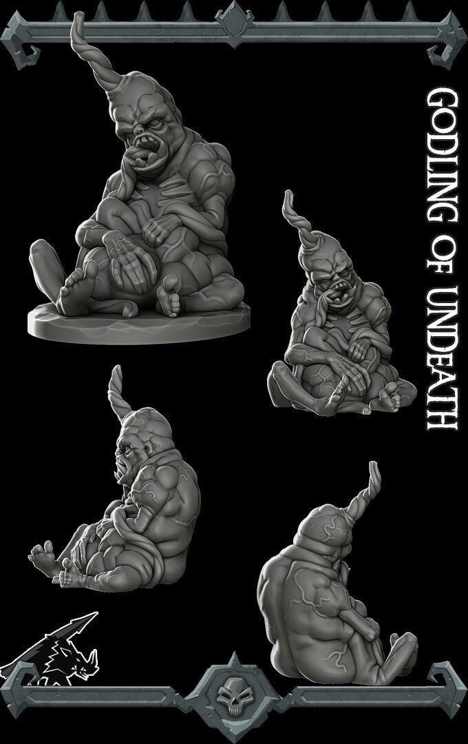 Abhoron, the Stillborn God | Atropal | Godling Of Undeath | Miniature for Tabletop games like D&D and War Gaming