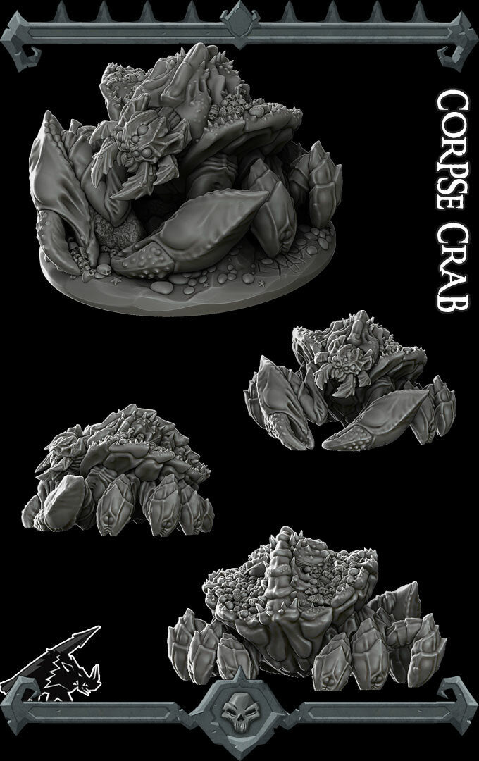 Carrion Claw the Defiler | Corpse Crab | Miniature for Tabletop games like D&D and War Gaming