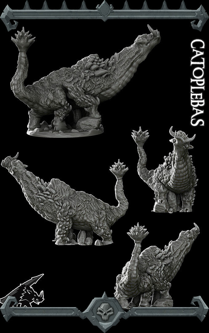 Gloomtusk the Mire Walker | Catoblepas | Catoplebas | Miniature for Tabletop games like D&D and War Gaming