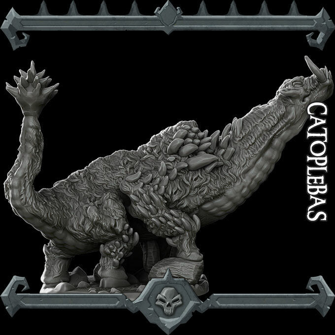 Gloomtusk the Mire Walker | Catoblepas | Catoplebas | Miniature for Tabletop games like D&D and War Gaming