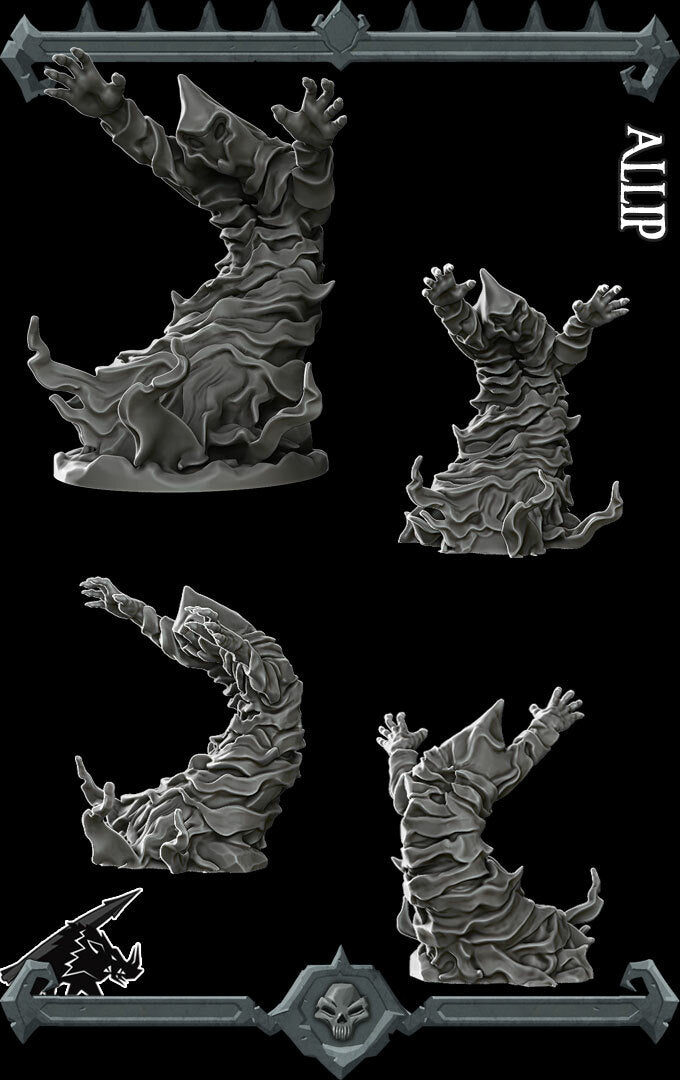 Shriekmaw, the Wailing Specter | Allip Miniature for Tabletop games like D&D and War Gaming