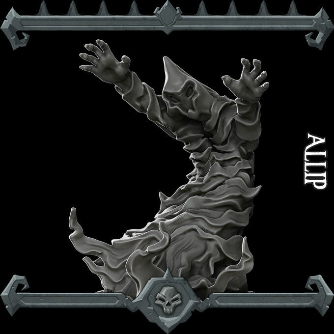 Shriekmaw, the Wailing Specter | Allip Miniature for Tabletop games like D&D and War Gaming