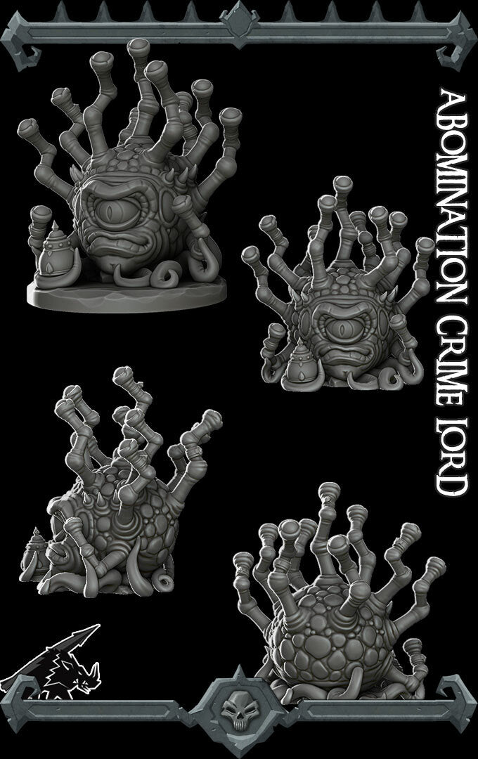 Oculus, the All-Seeing Overlord | Abomination Crime Lord | Eye Tyrant Holder Miniature for Tabletop games like D&D and War Gaming