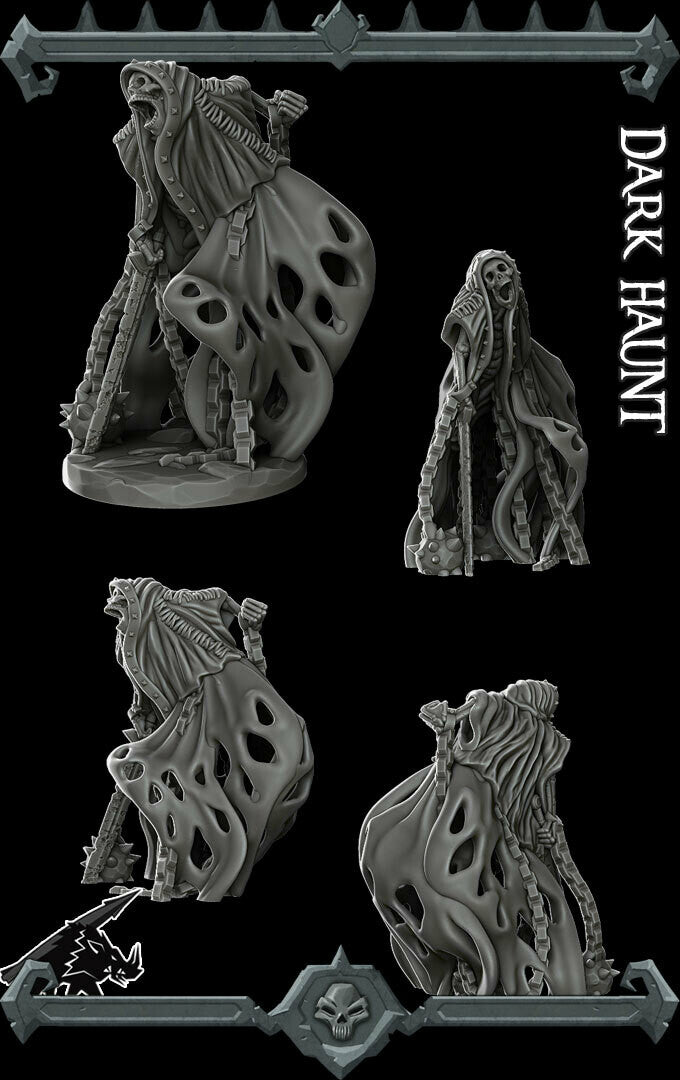 Shacklegeist the Tormented | Dark Haunt Undead | Miniature for Tabletop games like D&D and War Gaming