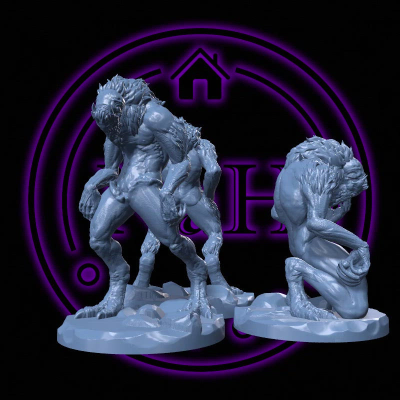 Grendar, the Fel Howl | Hunger Folk | Devouring Beast Miniature for Tabletop games like D&D and War Gaming