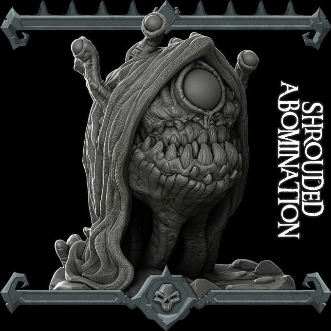 Void Eye, the Underdark Abomination | Shrouded Abomination Miniature for Tabletop games like D&D and War Gaming