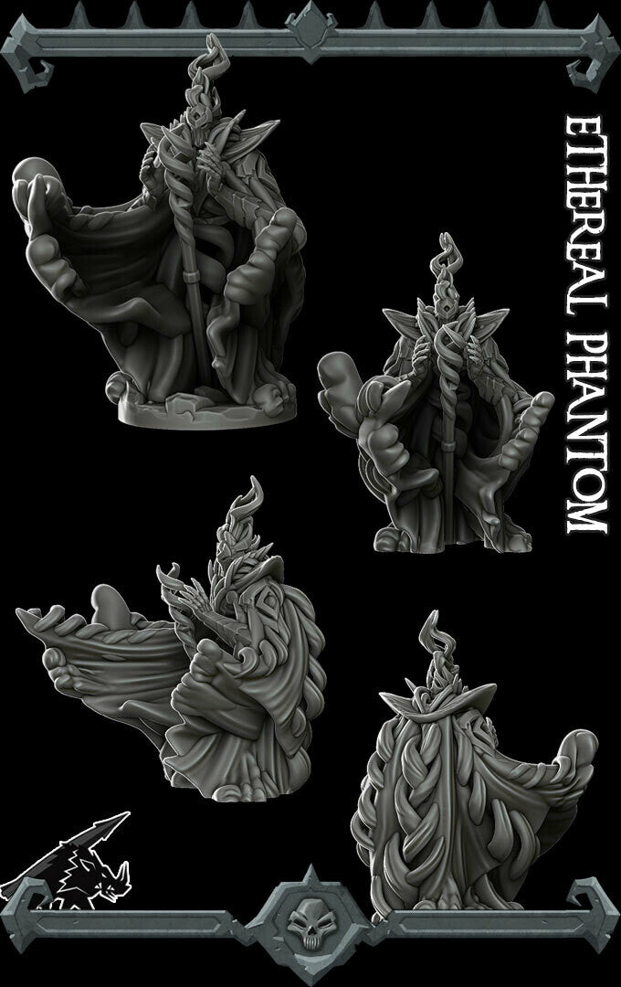 Spectre | Ethereal Phantom | Miniature for Tabletop games like D&D and War Gaming