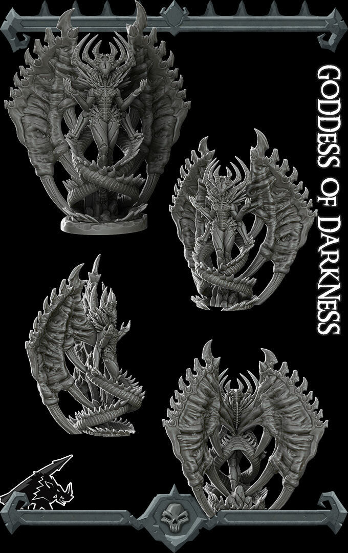 Lilith, the Shadow Empress | Goddess of Darkness | Fiend Miniature for Tabletop games like D&D and War Gaming