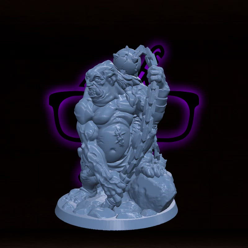 Troll | Giant Trolls | Ogre miniature for Tabletop games like D&D or War Gaming
