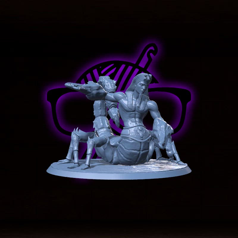 Arachex, the Sandslasher | Scorpion folk | Tomb Guardian miniature for Tabletop games like D&D and War Gaming| Dungeons and Dragons Mini | RN estudio