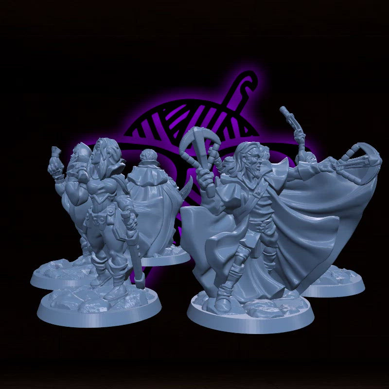 Rogue | Male and Female |Arbiter| Character miniature for Tabletop games like D&D or War Gaming | Assassin Thief Phantom Trickster Arcane