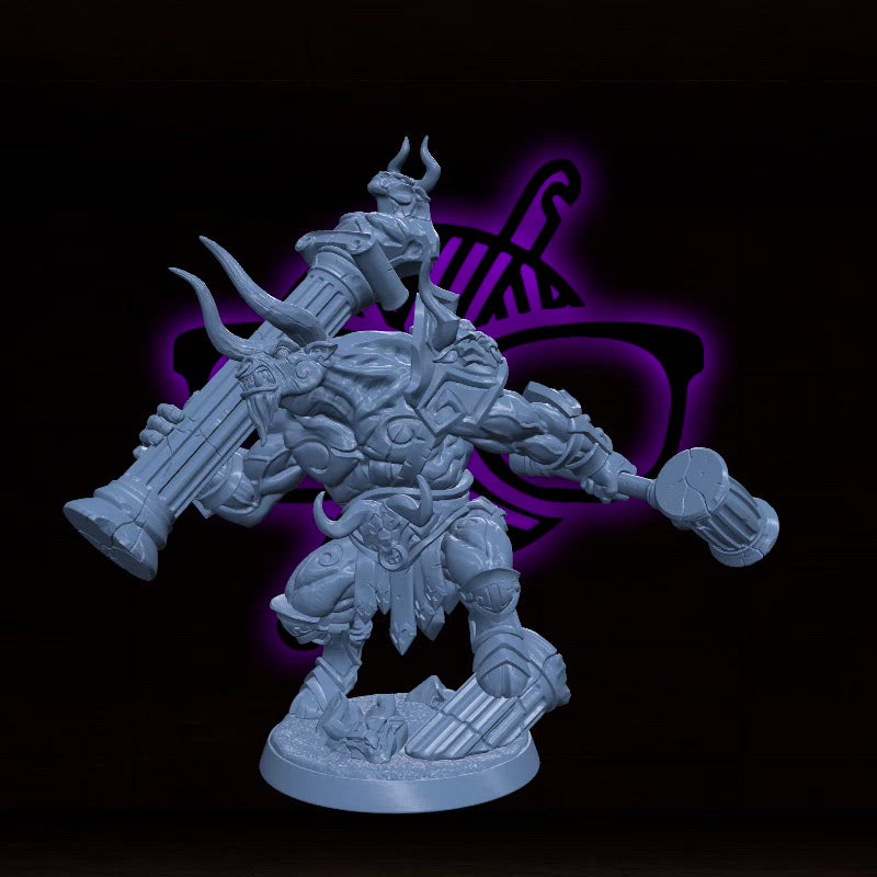 Tavros | Colosseum Champion | Tauren Bull Minoc | Order of the Labyrinth Miniatures for Tabletop games like D&D or Warhammer