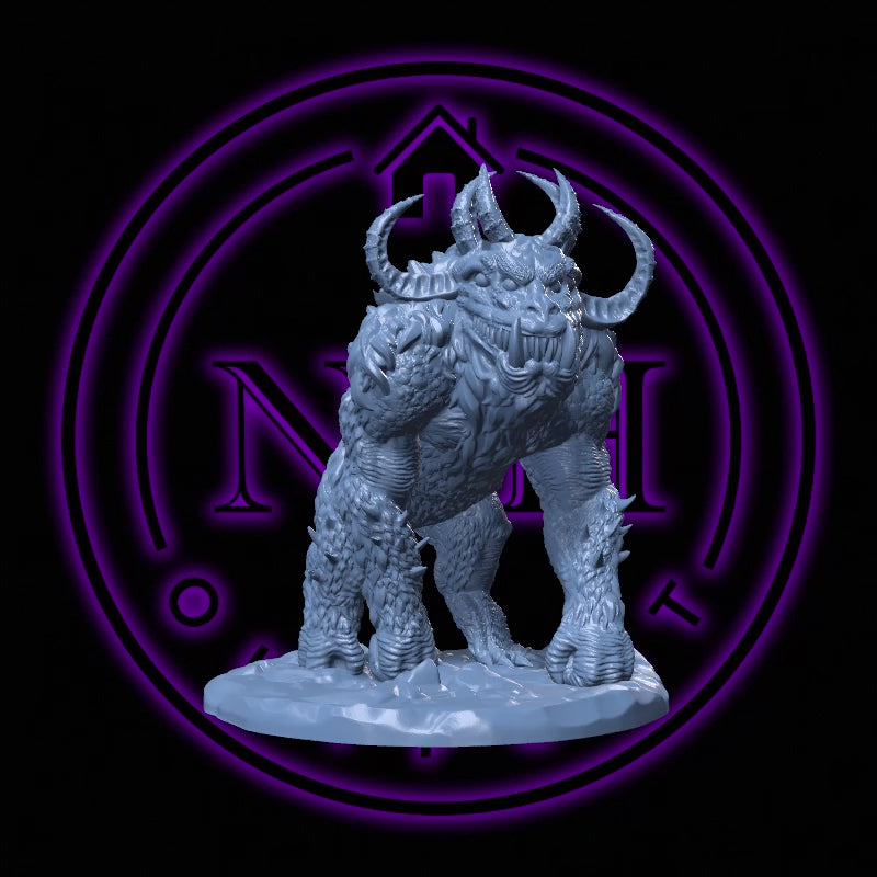 Stonetusk the Grotto King | Cave Devil | Underdark Brute | Fiend Golem Miniature for Tabletop games like D&D 5e and TTRPG  War Gaming