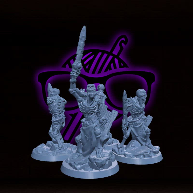 Skeleton Warriors |Arbiter Legion I| Undead miniature for Tabletop games like D&D or War Gaming | Dead Undead Army