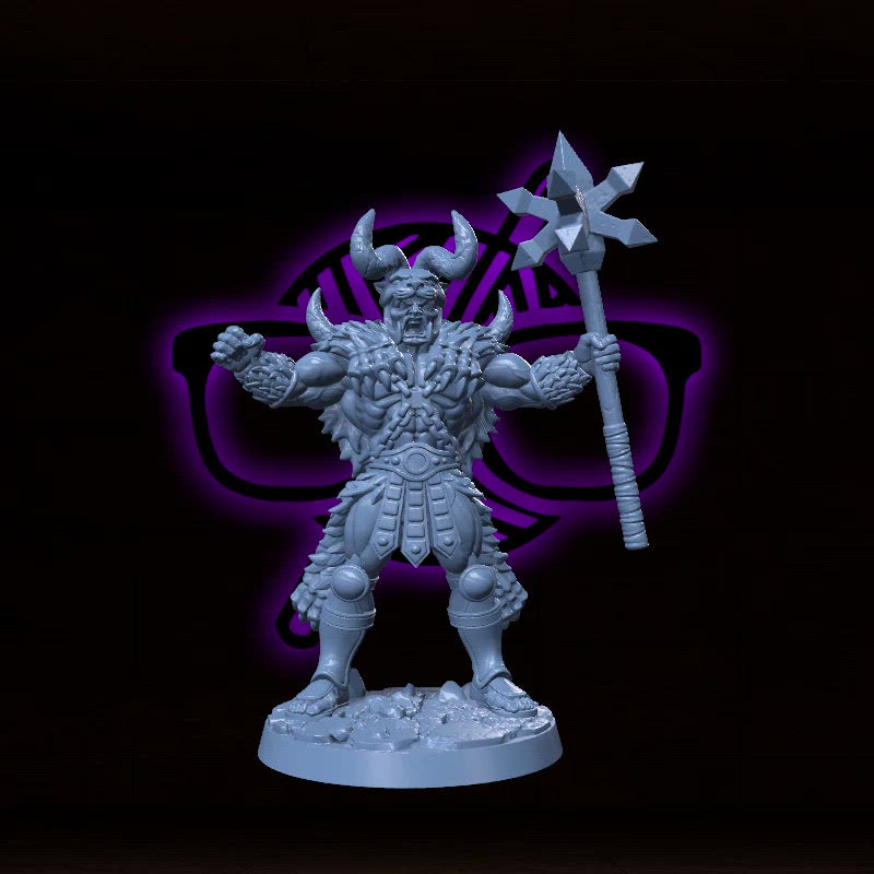 Ragnar Skullsplitter | Crack | Male Barbarian Miniature for Tabletop games like D&D and War Gaming| Dungeons and Dragons Mini | RN estudio
