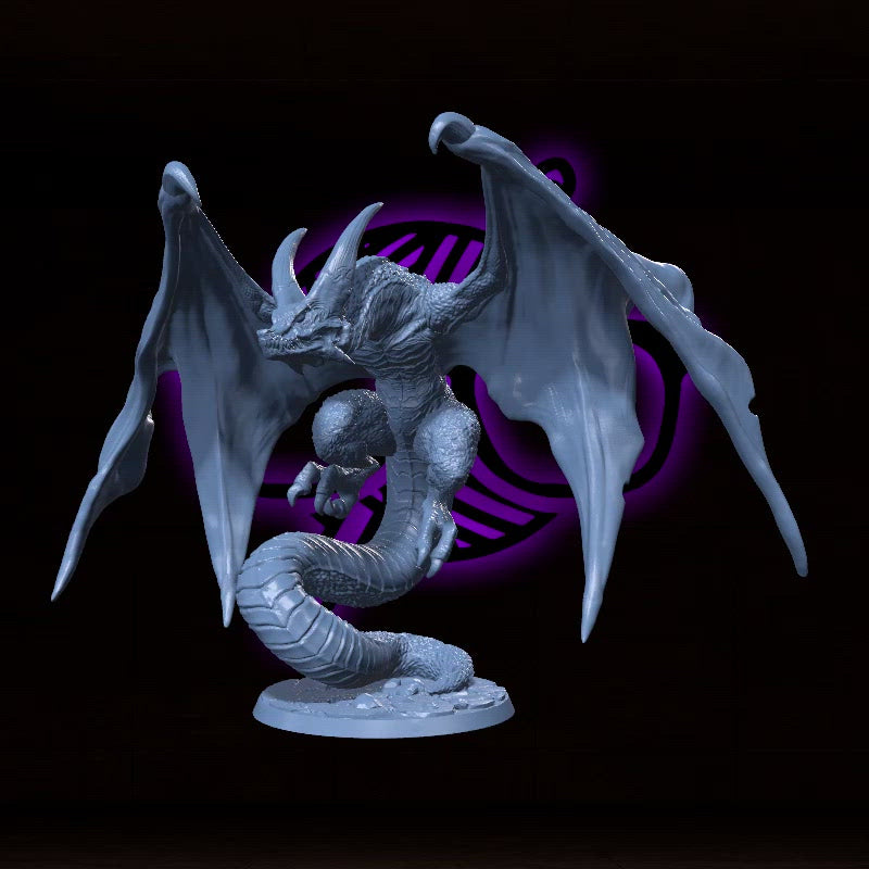 Fenathrax, the Earth's Serpent | Bronze Dragon | Drake miniature for Tabletop games like D&D and War Gaming| Dungeons and Dragons Mini | Adult Ancient Young Dragon