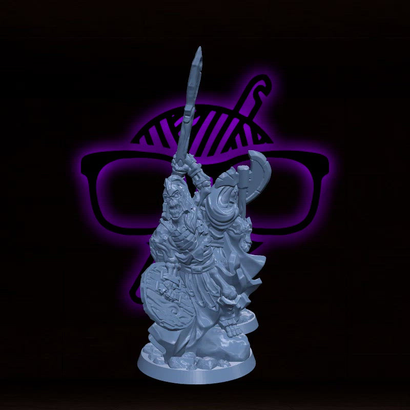 Skeleton Polearm | Arbiter Legion I | Undead miniature for Tabletop games like D&D or War Gaming | Dead Undead Army