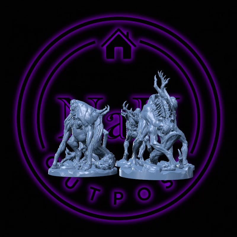 Wretches | Tortured Soul Fiends | Twisted Undead Miniature for Tabletop games like D&D 5e and TTRPG War Gaming