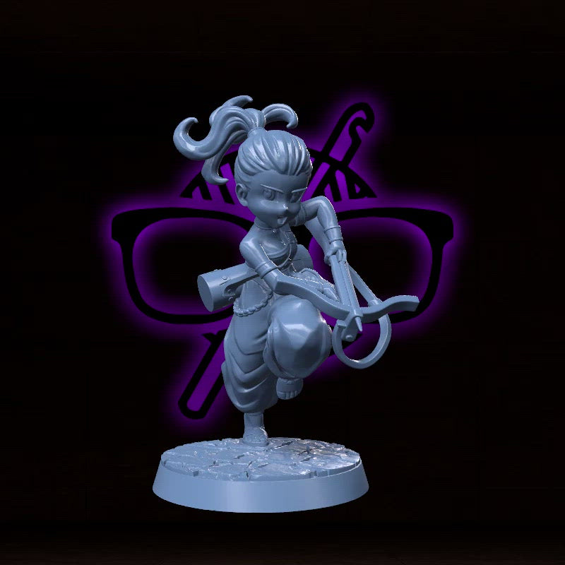 Bhesma | Ranger Anime |  Fighter | Hunter miniature for Tabletop games like D&D and War Gaming| Dungeons and Dragons Mini | RN estudio
