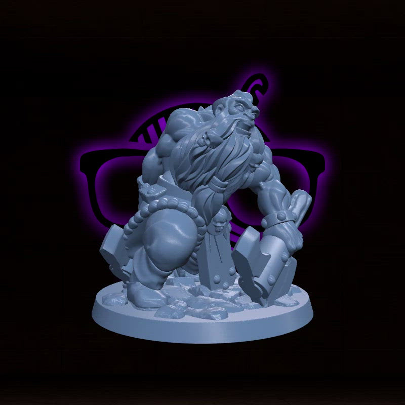 Dwarf Fighter | Barbarian miniature for Tabletop games like D&D or War Gaming | KS 01 Dwarf Release