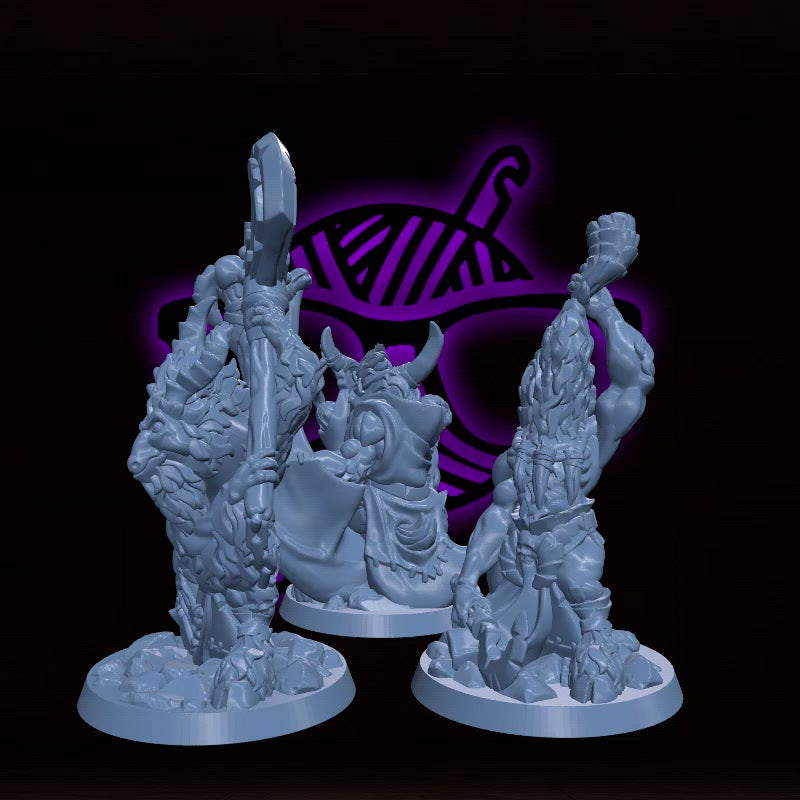 Goatmen | Geitlan | Yakfolk miniature for Tabletop games like D&D or War Gaming