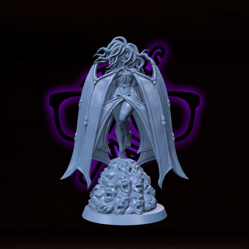 Salanith, the Heartbreaker | Fate Demon | Pinup miniature for Tabletop games like D&D and War Gaming| Dungeons and Dragons Mini | RN estudio