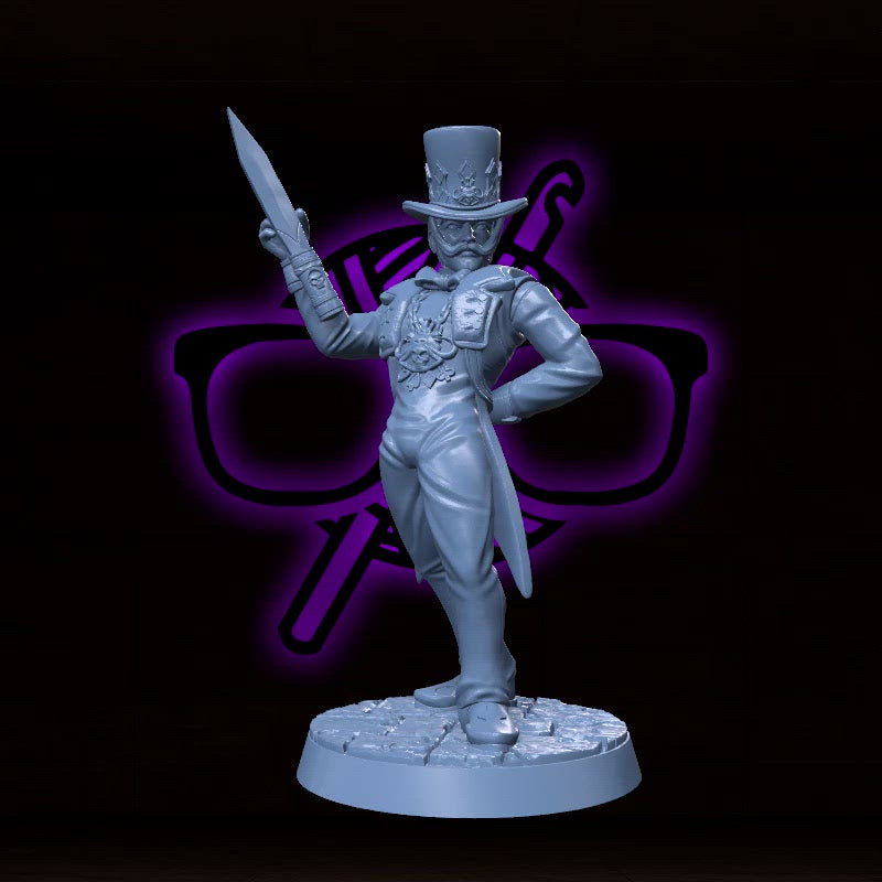 Alistair Gray | Dom Perignon | Male Bard or Rogue Assassin miniature for Tabletop games like D&D and War Gaming| Dungeons and Dragons Mini | RN estudio