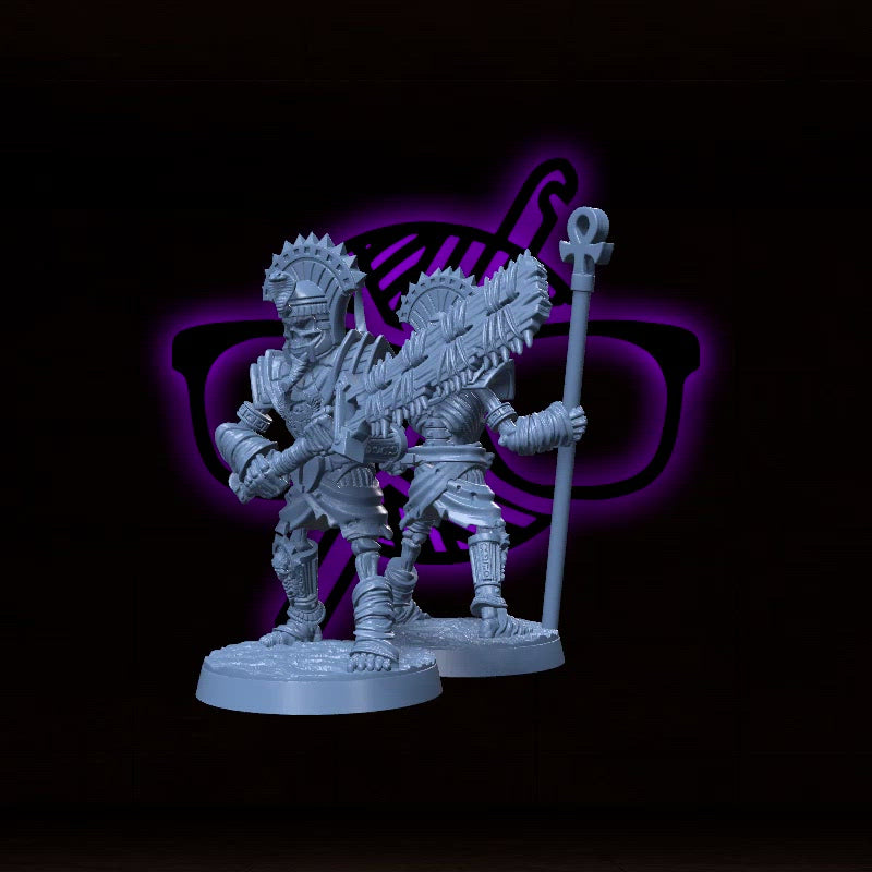 Osirant, the Eternal Mage | Mummy Guardians | Protector miniature for Tabletop games like D&D and War Gaming| Dungeons and Dragons Mini | RN estudio