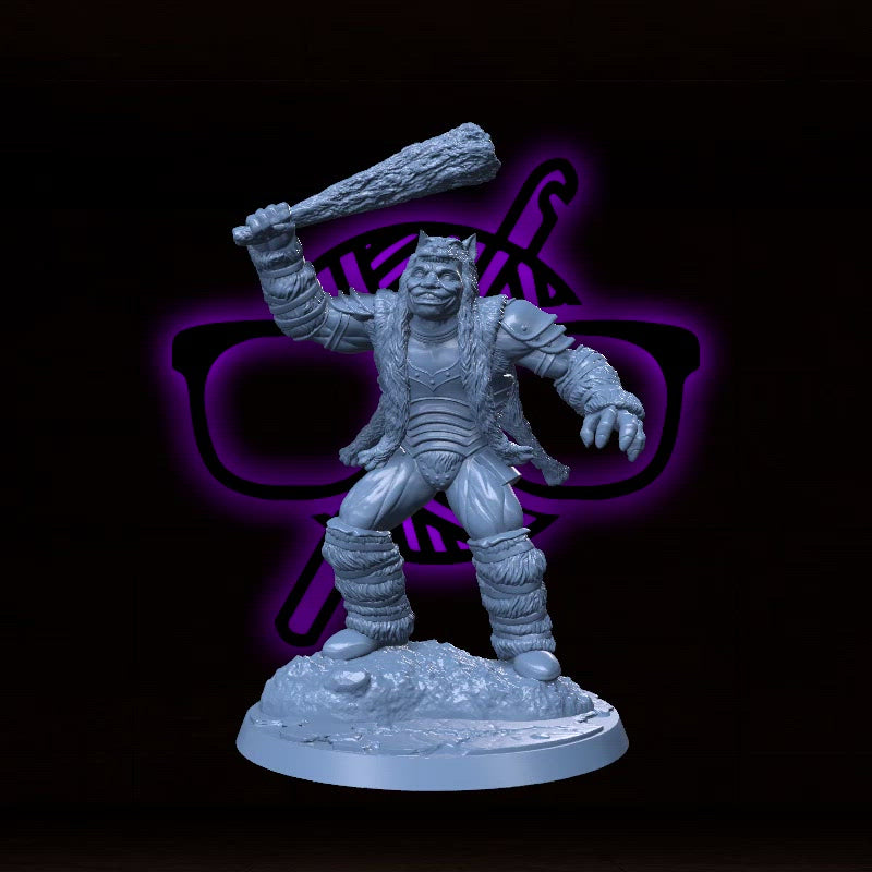 Hargash Bonebreaker | Wyrwaldo | Berserker miniature for Tabletop games like D&D and War Gaming| Dungeons and Dragons Mini | RN estudio