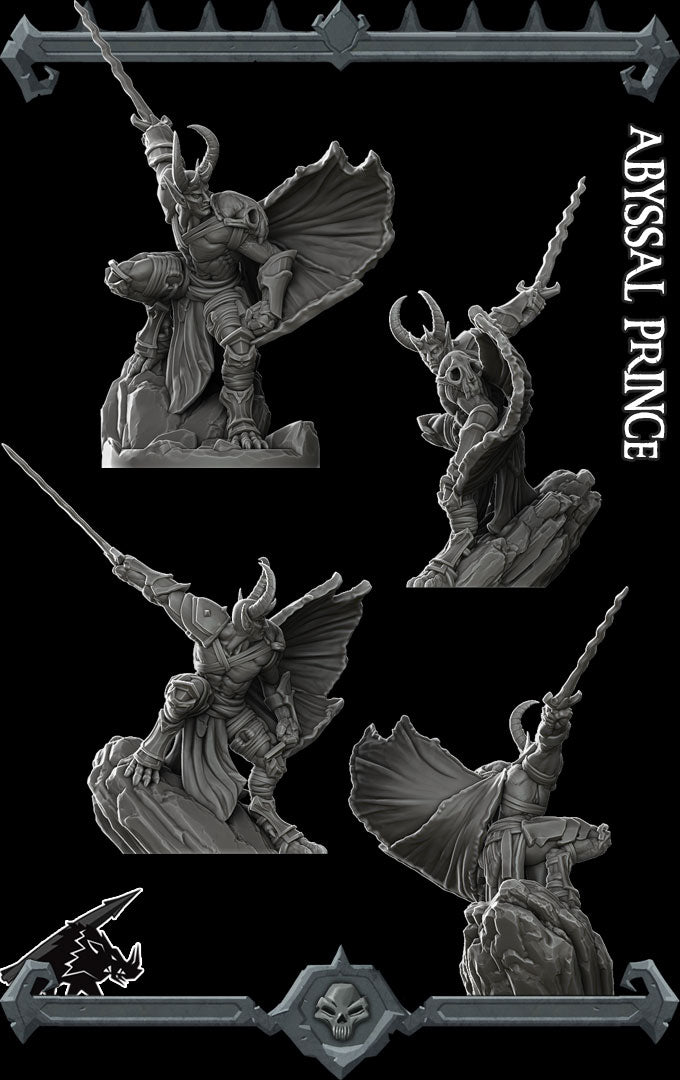 Damien Severin | Abyssal Prince | Devil Lord Miniature for Tabletop games like D&D and War Gaming