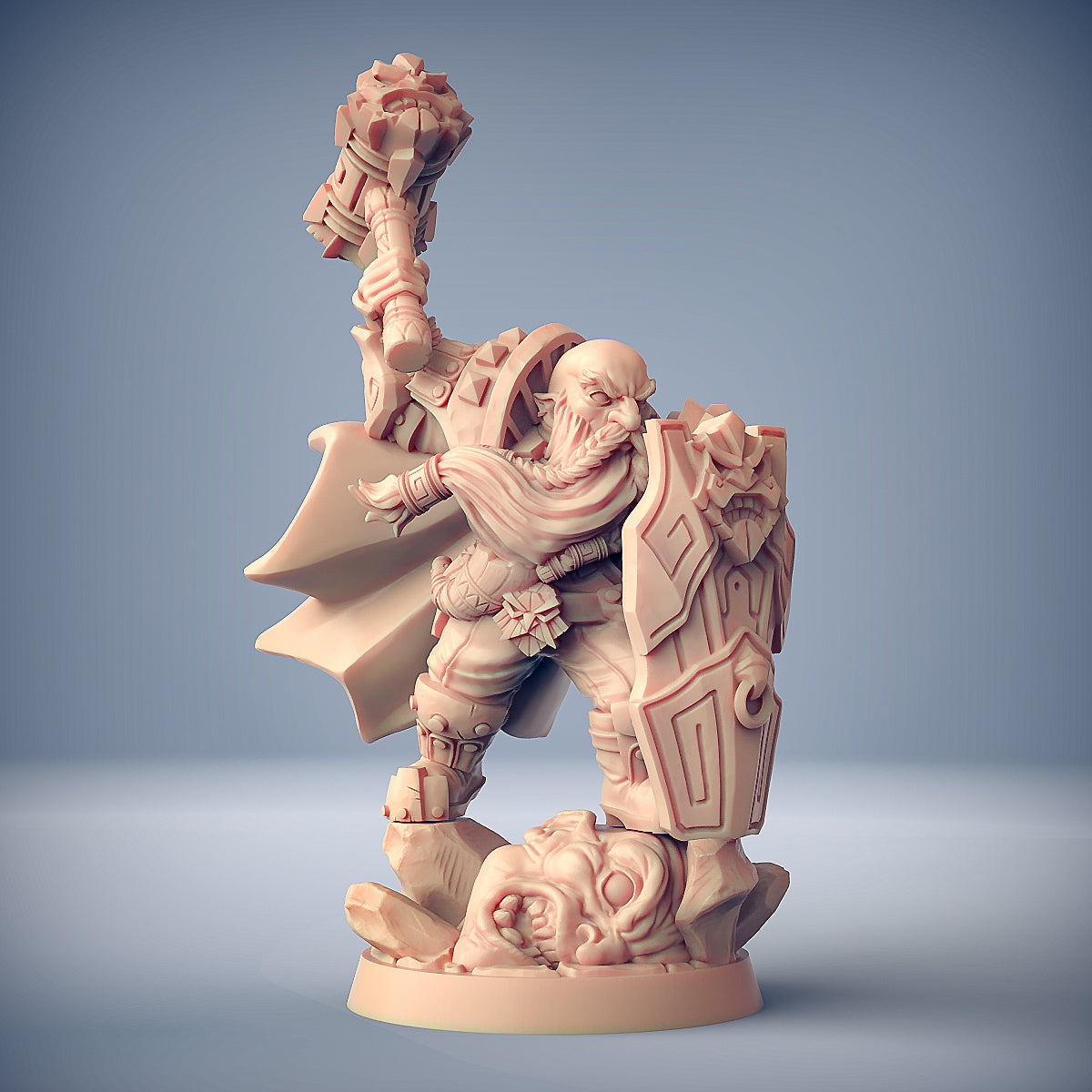 Alvar Giantslayer | Dwarf Cleric or Paladin miniature for Tabletop games like D&D and War Gaming