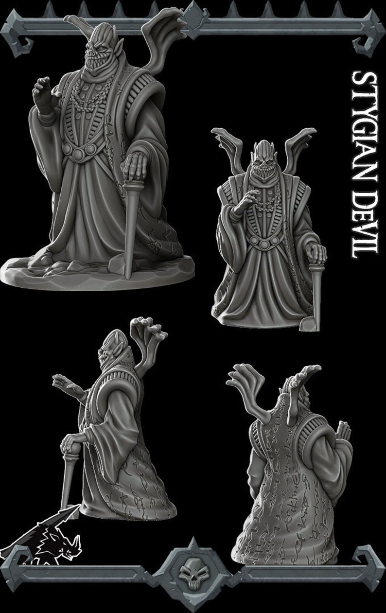 Styxrazor, the Stygian Horror | Amnizu | Stygian Devil Miniature for Tabletop games like D&D and War Gaming
