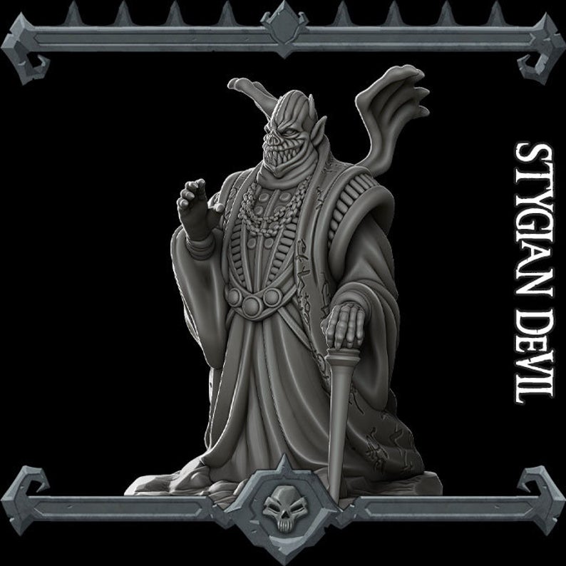 Styxrazor, the Stygian Horror | Amnizu | Stygian Devil Miniature for Tabletop games like D&D and War Gaming