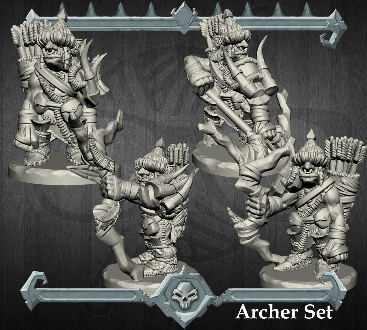 Twitchfingers | Goblin Archers | Goblin Miniature for Tabletop games like D&D and War Gaming
