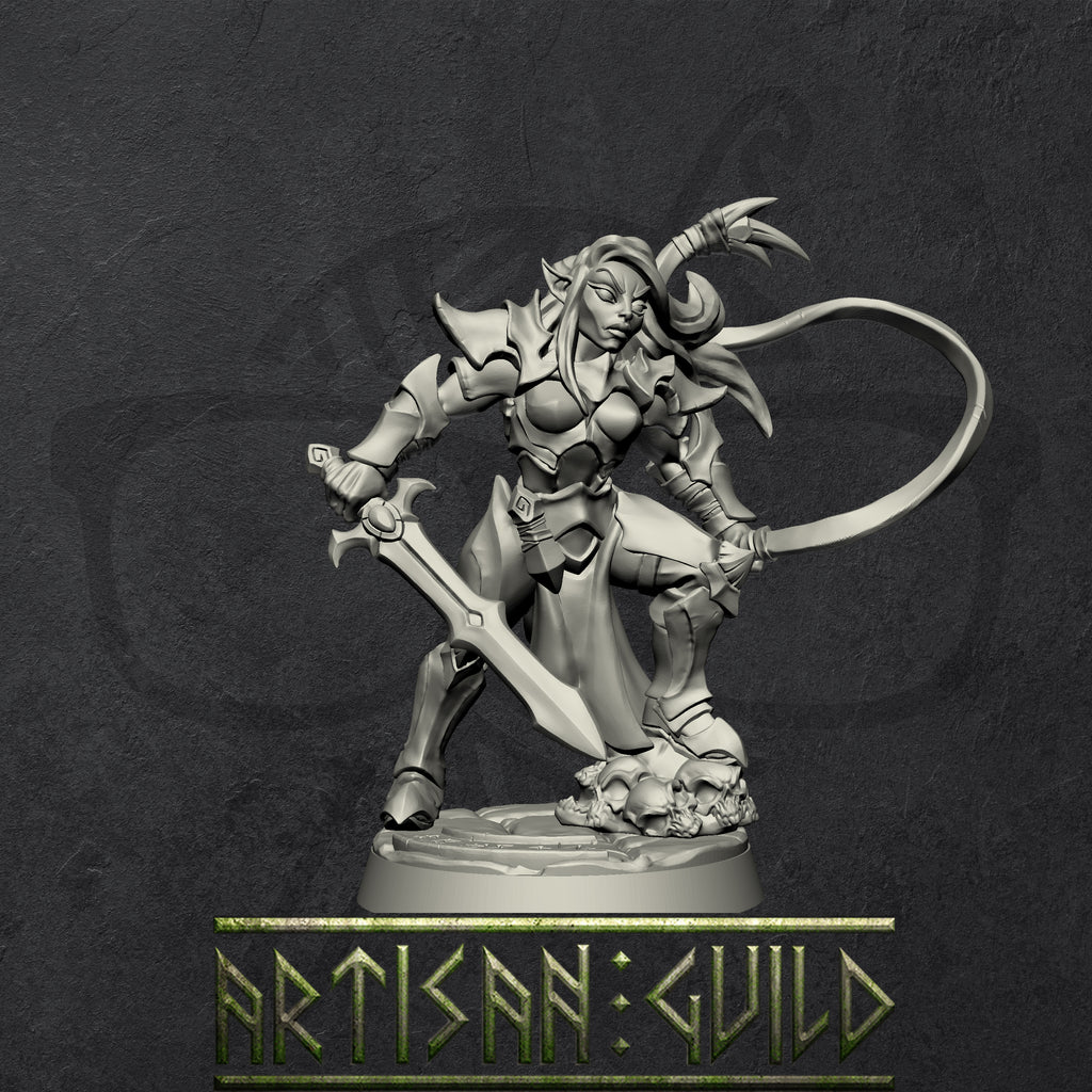 Ashen Alfar Inquisitors and Priests | Modular Drow | Elf miniature for Tabletop games like D&D and War Gaming
