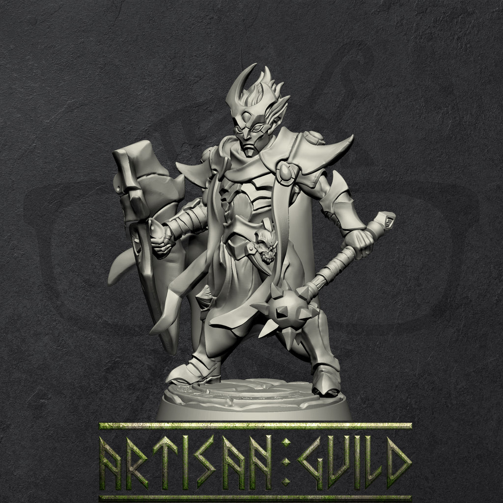 Ashen Alfar Inquisitors and Priests | Modular Drow | Elf miniature for Tabletop games like D&D and War Gaming