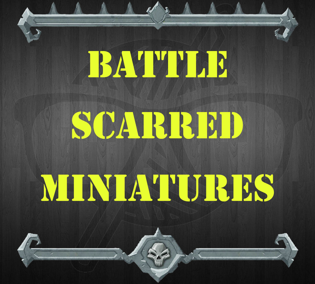 Battle Scarred Miniatures | (5) Large sized Mystery Practice miniatures miniature for Tabletop games like D&D and War Gaming
