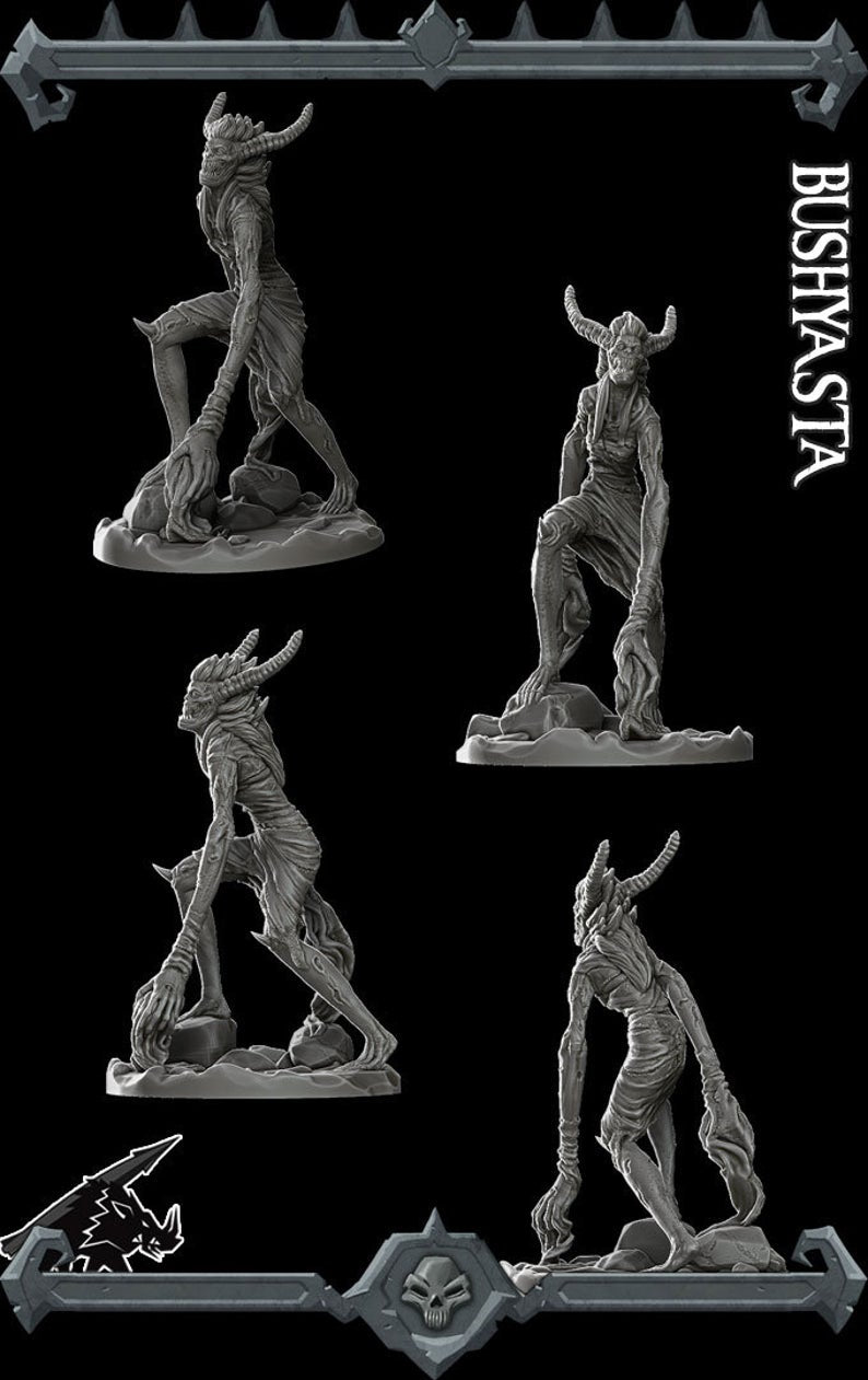 Bushyasta | Miniature for Tabletop games like D&D and War Gaming