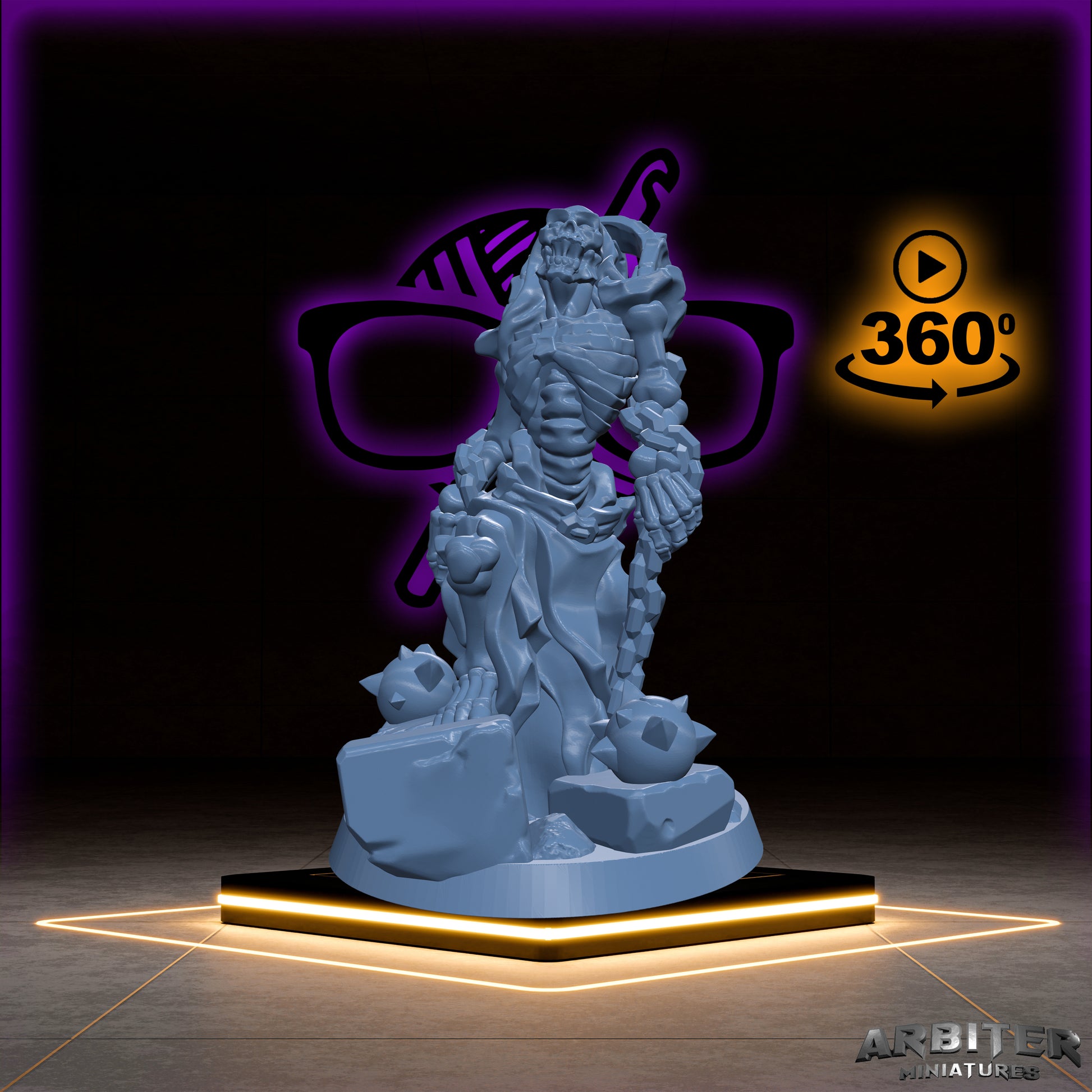 Skeleton Chainballer |Arbiter Legion I| Undead miniature for Tabletop games like D&D or War Gaming | Dead Undead Army