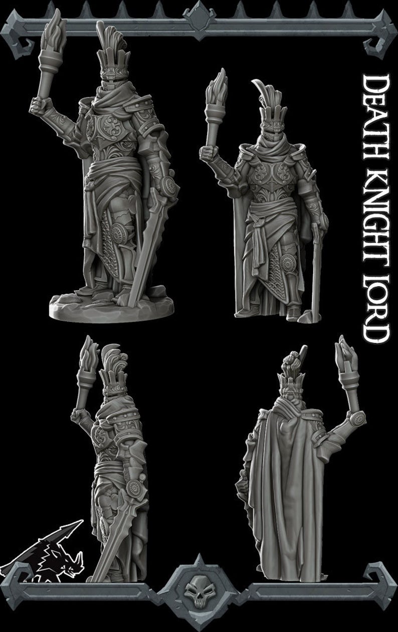 Death Knight Morbain | Lord Soth | Undead Miniature for Tabletop games like D&D and War Gaming