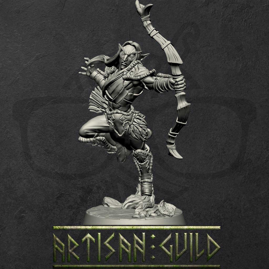 Deepwood Alfar | Elf Rangers | Rogues miniature for Tabletop games like D&D and War Gaming