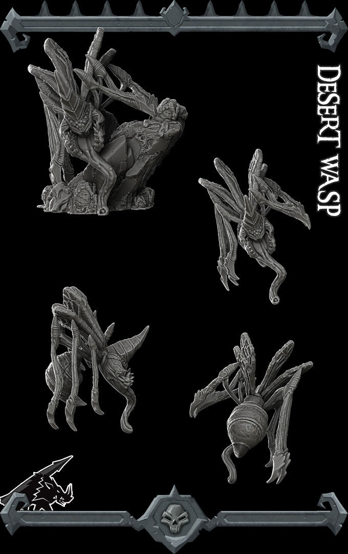 Scorchsting the Sand Lancer | Desert Wasp Miniature for Tabletop games like D&D and War Gaming