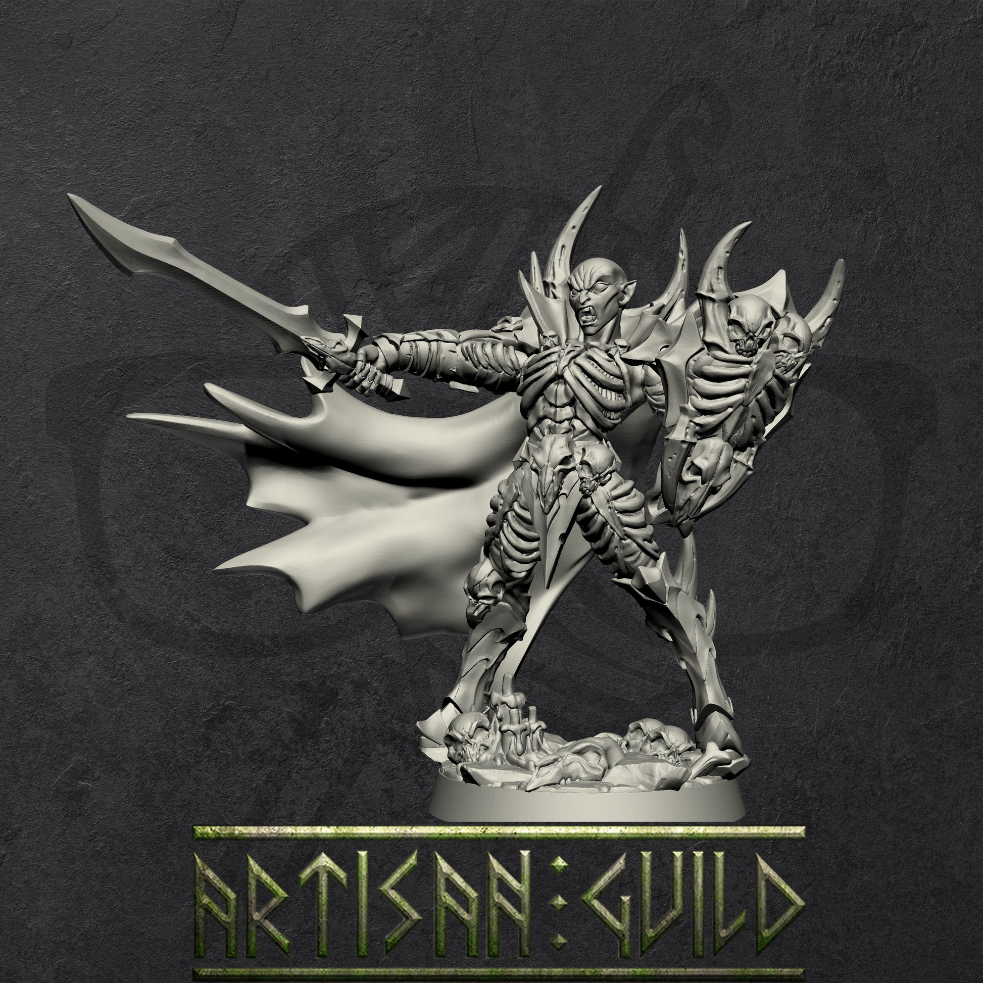 Drakenmire The Bonelord | Soulless Vampire Lord miniature for Tabletop games like D&D and War Gaming