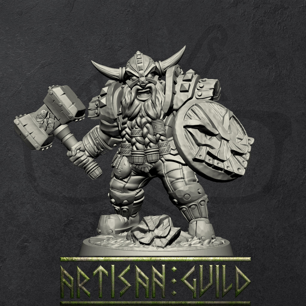 Dwarven Defenders | Dwarf Modular Miniatures miniature for Tabletop games like D&D and War Gaming