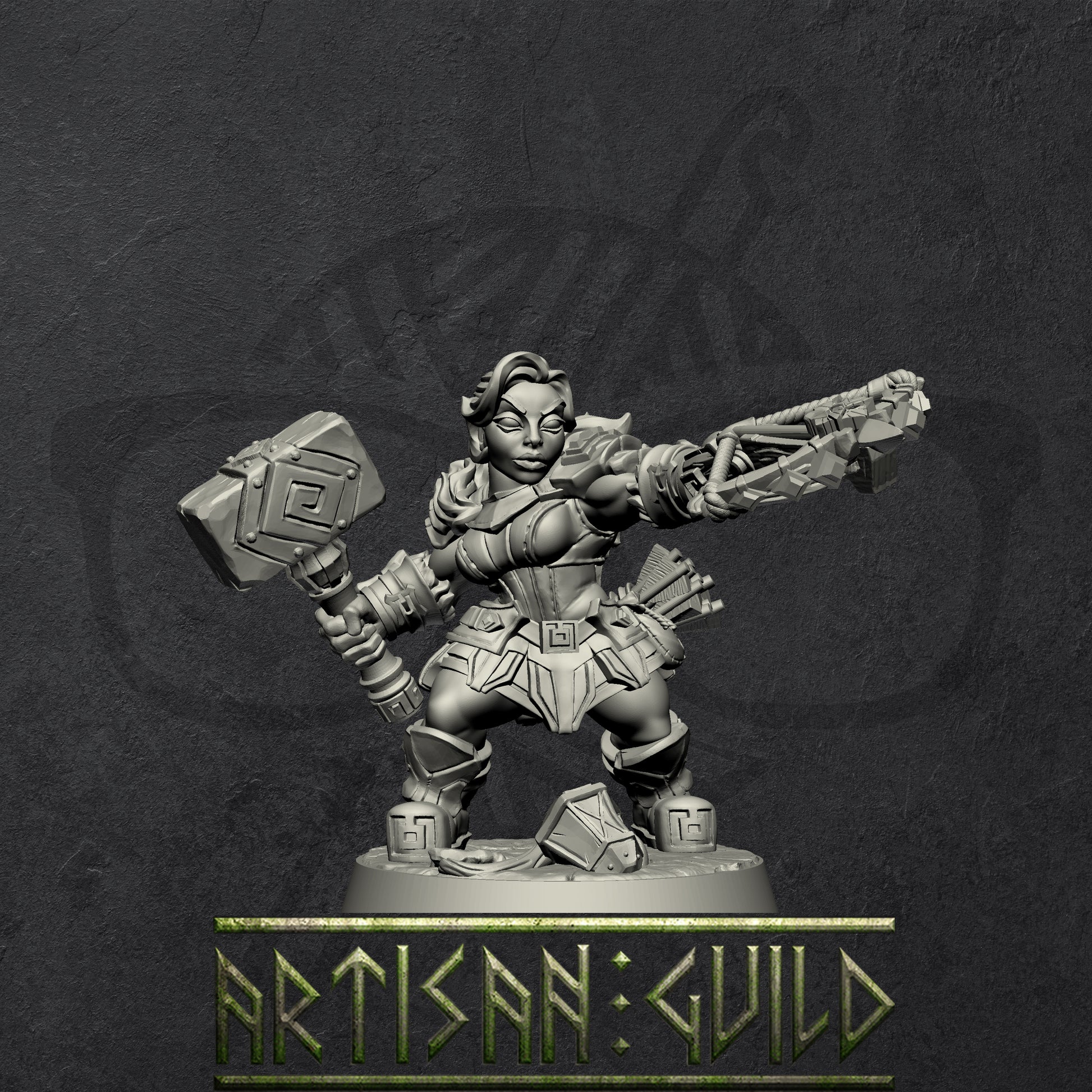 Dwarven Oathbreakers | Modular Dwarf Miniatures miniature for Tabletop games like D&D and War Gaming