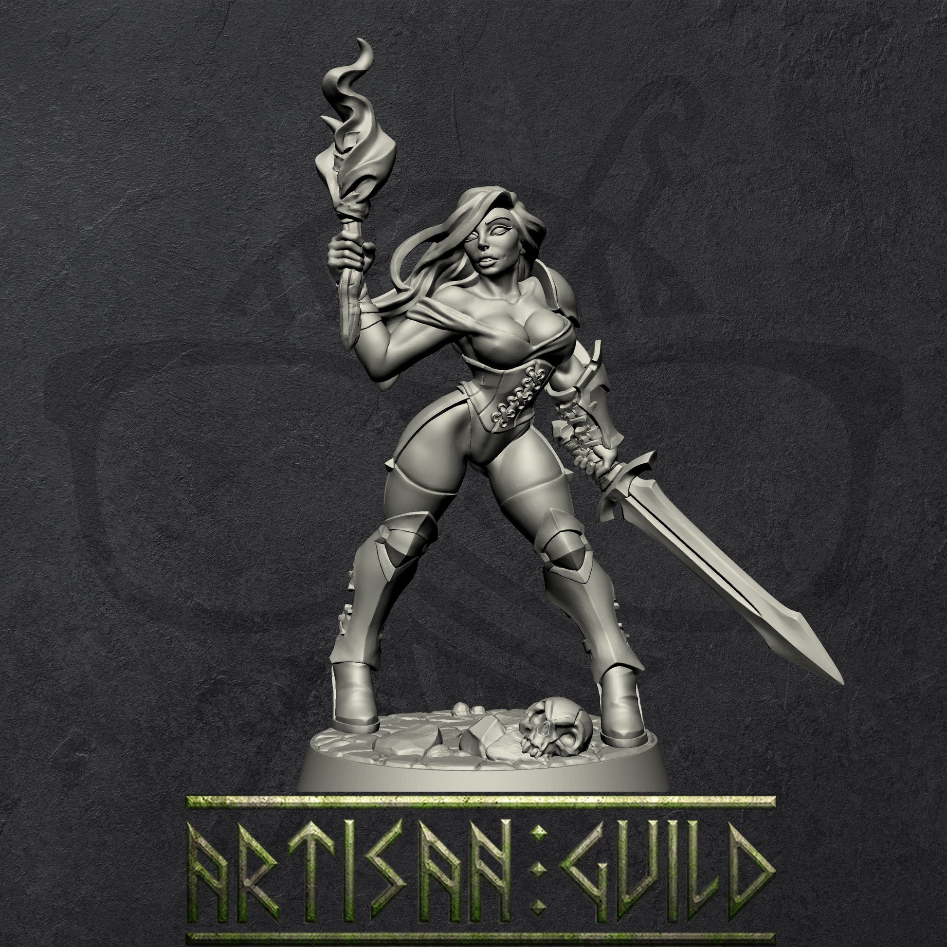 Fighters Guild Set | Human miniatures miniature for Tabletop games like D&D and War Gaming