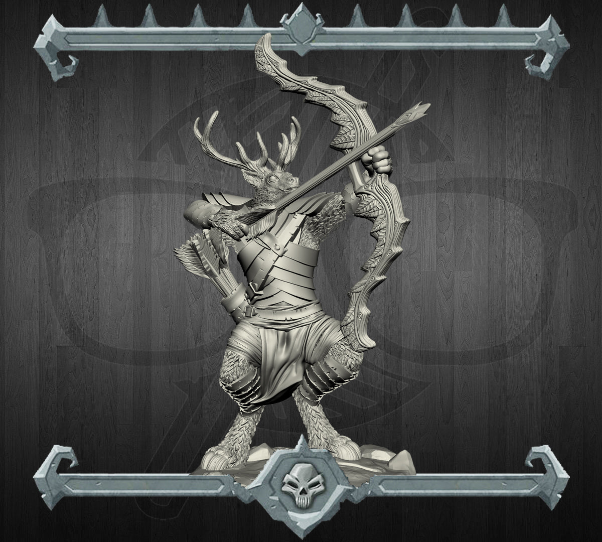 Elk Folk | Miniature for Tabletop games like D&D and War Gaming