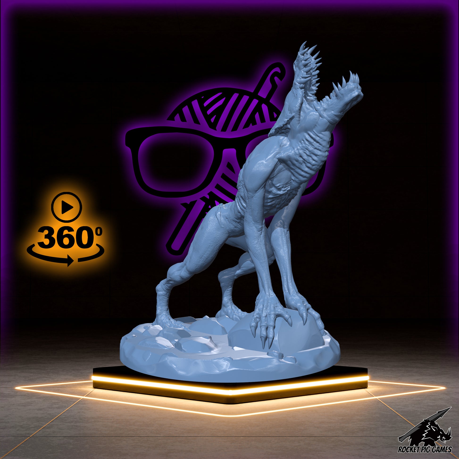 Eviscerators | Demodog | Demogorgon Pet miniature for Tabletop games like D&D and War Gaming