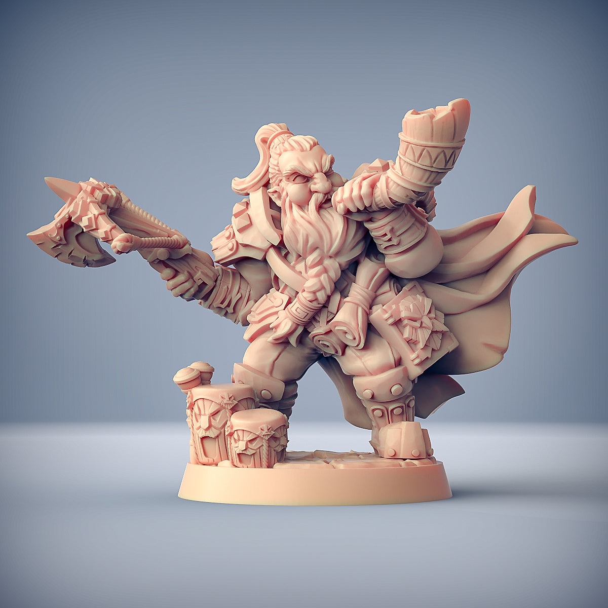Flokir the Skald | Dwarf Hunter or Ranger miniature for Tabletop games like D&D and War Gaming