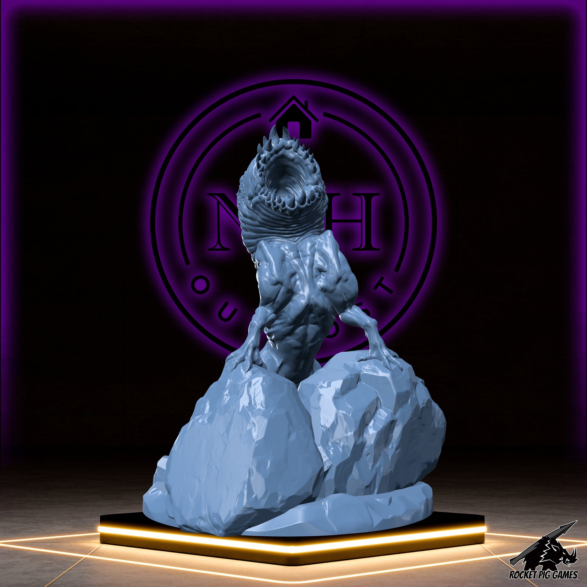 Razormaw, the Flesh Reaver | Glutton Hound Set |  Fiend Miniature for Tabletop games like D&D 5e and TTRPG  War Gaming